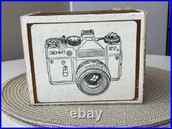 NEW Vintage Zenit-et ZENIT ET camera with MC Helios 44M-6 lens Box USSR VIDEO