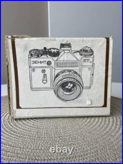 NEW Vintage Zenit-et ZENIT ET camera with MC Helios 44M-6 lens Box USSR VIDEO
