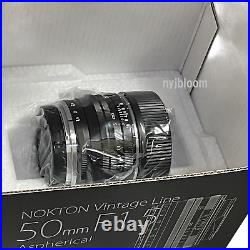 NEW Voigtlander NOKTON Vintage Line 50mm F1.5 II Black MC Multi Coating