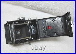 NICE Vintage 127 FILM YASHICA-44 Gray/Black Twin Lens Reflex TLR Camera with CASE