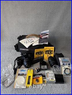 NIKON AF N6006 CAMERA with 35-135mm 13.5-4.5 LENS, Filters, Flash, & More Vintage