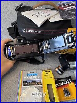 NIKON AF N6006 CAMERA with 35-135mm 13.5-4.5 LENS, Filters, Flash, & More Vintage