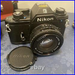 NIKON EM 35MM CAMERA VINTAGE NIKKOR SERIES E 50mm 11.8 LENS GOOD CONDITION