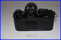 NIKON FE Black Body 35mm Film Camera SLR VIVITAR 135MM 2.8 LENS (WBA1)