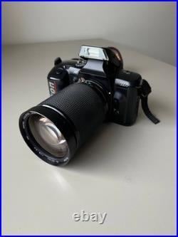 NIKON N5005 35mm SLR Film Vintage Camera with 28-200 mm + 80-200mm Zoom Lens WORKS