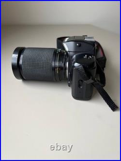 NIKON N5005 35mm SLR Film Vintage Camera with 28-200 mm + 80-200mm Zoom Lens WORKS