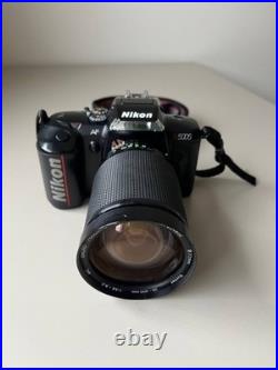 NIKON N5005 35mm SLR Film Vintage Camera with 28-200 mm + 80-200mm Zoom Lens WORKS