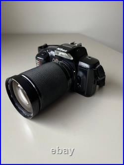 NIKON N5005 35mm SLR Film Vintage Camera with 28-200 mm + 80-200mm Zoom Lens WORKS