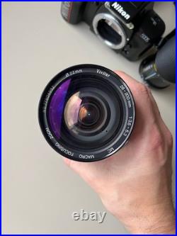 NIKON N5005 35mm SLR Film Vintage Camera with 28-200 mm + 80-200mm Zoom Lens WORKS