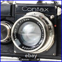 NM- Zeiss Ikon Contax I Rangefinder Camera Sonnar 50mm f2 Lens & Case Wow