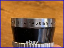 Near Mint ++ Yashica 8 T2 8mm Movie Camera with Yashinon 38mm & 6.5mm Lens / JPN