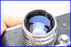 Nicca Iiis 35mm Leica Copy Rangefinder Camera + Canon 50mm F/1.8 Lens