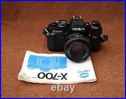 Nice Minolta X-700 X700 camera with MD 50mm f1.7 lens vintage SLR