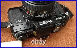 Nice Minolta X-700 X700 camera with MD 50mm f1.7 lens vintage SLR