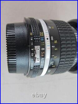 Nikkor 35mm 12 Nikon Vintage Camera Lens with HN-3, B+W XS-PRO, Caps