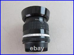 Nikkor 35mm 12 Nikon Vintage Camera Lens with HN-3, B+W XS-PRO, Caps