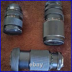 Nikkormat Vintage SLR Film Camera Black Silver with Assorted Lenses