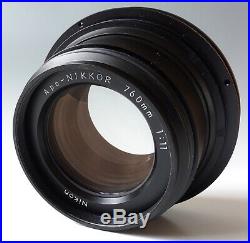 Nikon Apo-Nikkor 760mm F11 View Camera Lens Vintage Wet Plate 16x20 RARE