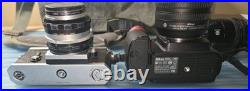 Nikon D90 DSLR with Lens + Vintage Nikon F 35mm Film Camera, Passport & Bag Lot