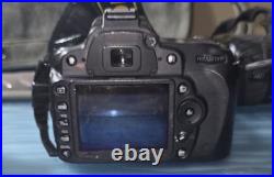 Nikon D90 DSLR with Lens + Vintage Nikon F 35mm Film Camera, Passport & Bag Lot