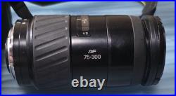 Nikon D90 DSLR with Lens + Vintage Nikon F 35mm Film Camera, Passport & Bag Lot