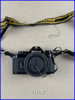 Nikon EM 35mm SLR Film Camera Nikon 50mm f/1.8 Lens Vintage Untested