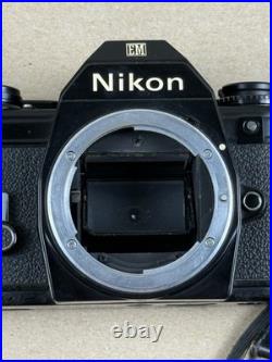Nikon EM 35mm SLR Film Camera Nikon 50mm f/1.8 Lens Vintage Untested