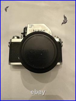 Nikon F Photomic FTN Silver 35mm SLR Film Camera With 50mm Lens- Vintage AS IS