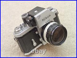 Nikon F Vintage Camera FTN with 28mm 3.5 Nikkor Lens Rough Issues User Item