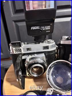 Nikon F Vintage SLR Camera Black Silver with Nikkor-S 50mm Lens