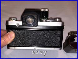 Nikon F vintage SLR film camera 35mm Nikkor-S Auto 1.4/50 lens with Case! NICE