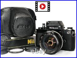 Nikon F2 Photomic DP-1 Black 35mm SLR Film Camera with 55mm f1.2 Vintage Lens JP