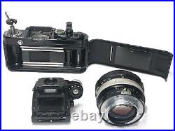 Nikon F2 Photomic DP-1 Black 35mm SLR Film Camera with 55mm f1.2 Vintage Lens JP