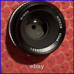 Nikon FE SLR Film Camera Black Manual/AutoFocus with Nikkor 50mm Lens