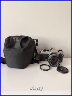 Nikon FE Silver Vintage SLR Film Camera with Nikkor 50mm f/1.4 Lens & Case