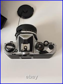 Nikon FE Silver Vintage SLR Film Camera with Nikkor 50mm f/1.4 Lens & Case