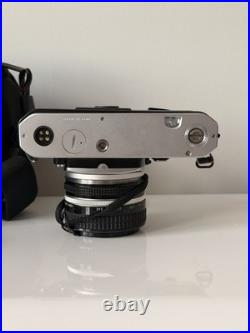 Nikon FE Silver Vintage SLR Film Camera with Nikkor 50mm f/1.4 Lens & Case
