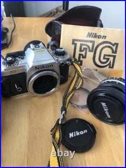 Nikon FG Vintage Film Camera With Lenses and Manual-Untested-PLZ LOOK BELOW