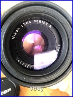 Nikon FG Vintage Film Camera With Lenses and Manual-Untested-PLZ LOOK BELOW