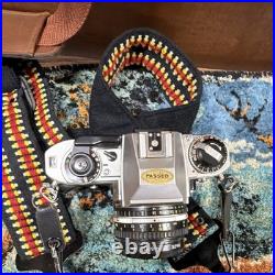 Nikon FG Vintage SLR Film Camera Black Silver with Lens, Flash, Accessories, Bag