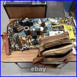 Nikon FG Vintage SLR Film Camera Black Silver with Lens, Flash, Accessories, Bag