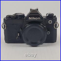 Nikon FM 35mm Film SLR Camera With 50mm Nikkor 12 Lens Vintage Photography