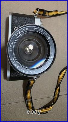 Nikon FM Silver Film Camera + 28mm Lens Vintage