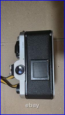 Nikon FM Silver Film Camera + 28mm Lens Vintage