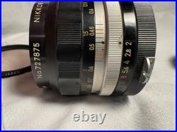 Nikon NIKKOR-O Auto 35mm F2 camera lens vintage No. 727875