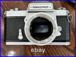Nikon Nikkormat FS SLR Camera Black Silver with Nikkor-SC 50mm f/1.4 Lens