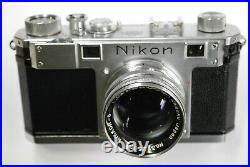 Nikon Nippon Kogaku S (M) RFDR camera #60910006 with5cm f1.4 lens, cap & case