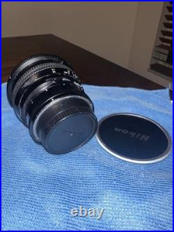 Nikon PC-Nikkor 28mm f/3.5 Standard Manual Focus Aluminum Vintage Camera Lens