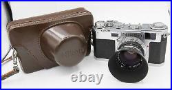 Nikon S2 35mm Film Rangefinder Camera with Nikkor-S. C 5cm F1.4 Lens & Case EP