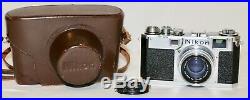 Nikon S2 35mm Rangefinder Camera + Nikkor H-C 5cm f/2 Lens Fully Serviced 1955
